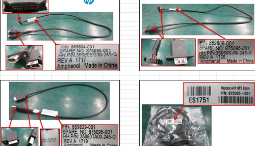 SPS-CBL Data cables kit - 875095-001