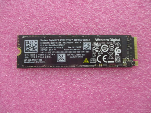 SPS-SSD 512GB PCIe NVMe SED OPAL2 TLC - L67985-001