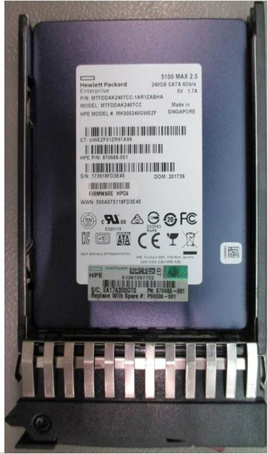 SPS-DRV SSD 240GB 6G SFF SATA MU - P00038-001
