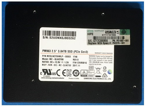 SPS-DRV SSD 3.84TB SFF 7 NVMe RI - P02275-001