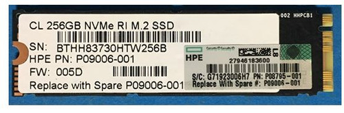 SPS-DRV SSD 256GB NVMe RI M.2 - P09006-001