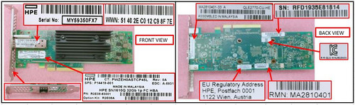 SPS-HPE SN1610Q 32Gb 1p FC HBA - P14419-001