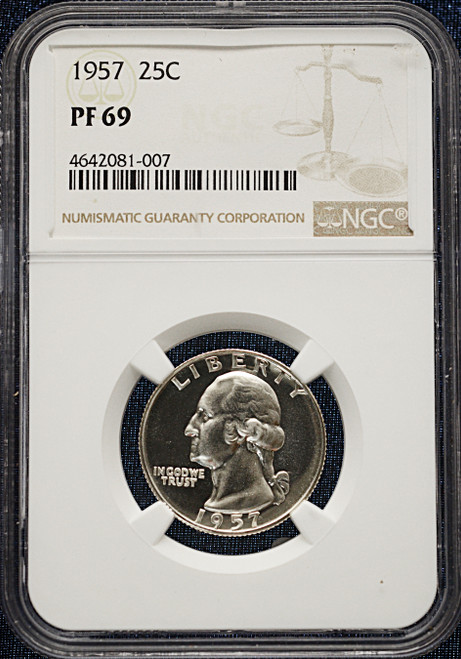 1957 Washington Quarter — NGC PF69