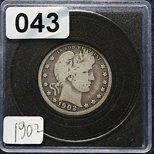 1902 U.S. Barber Quarter