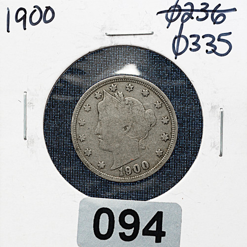 1900 Liberty Head “V” Nickel