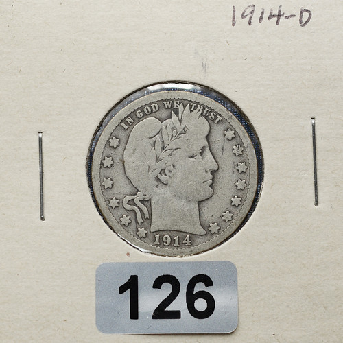 1914-D Barber Quarter — Good (G)