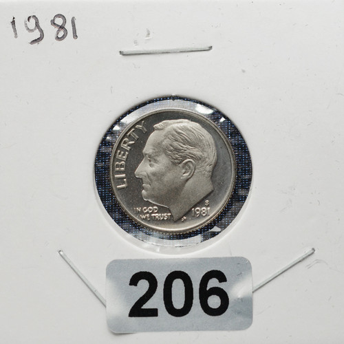 1981-S Roosevelt Dime — Proof (PR) MS