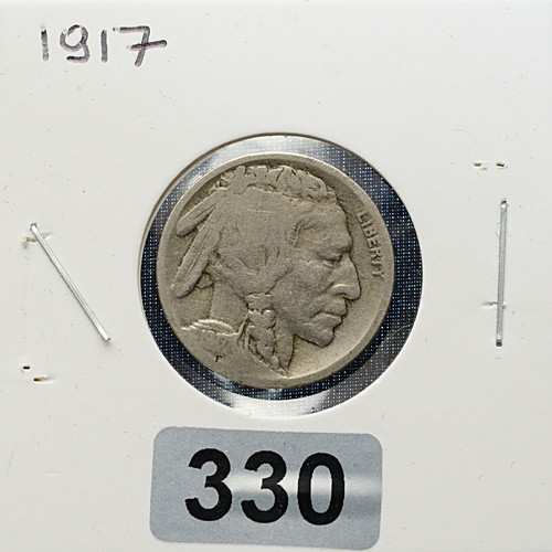 1917 Buffalo Nickel — About Good (AG)