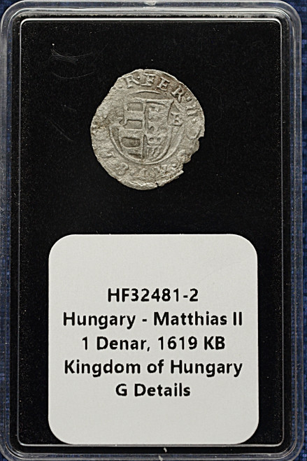 Hungary – 1 Denar, 1619-KB – G Details