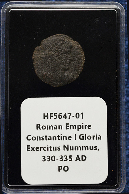 Roman Empire – Constantine I, Gloria Exercitus Nummus, 330–335 AD – PO