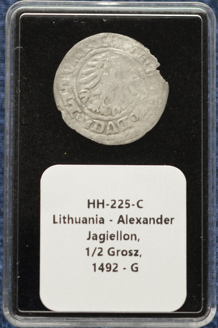 Lithuania – Alexander Jagiellon, 1/2 Grosz, 1492 -G Details