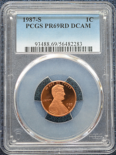1987-S Lincoln Cent PR69DCAM