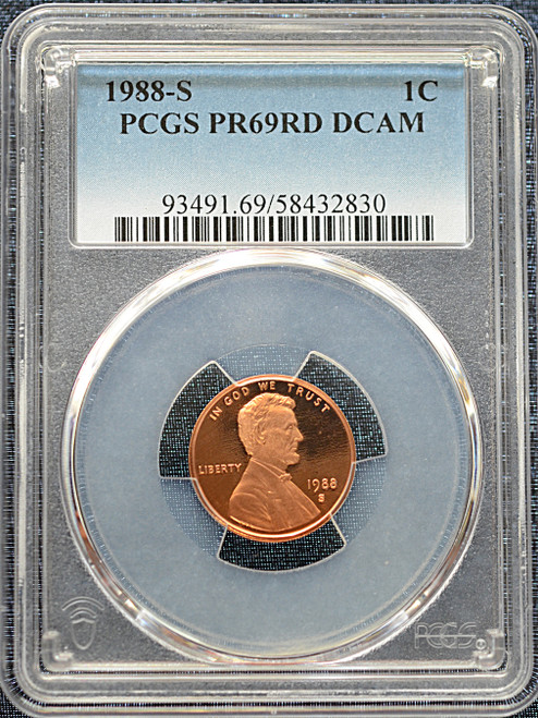 1988-S Lincoln Cent PR69DCAM