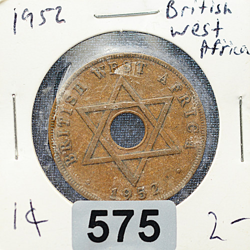 British West Africa 1 Penny 1952 – F