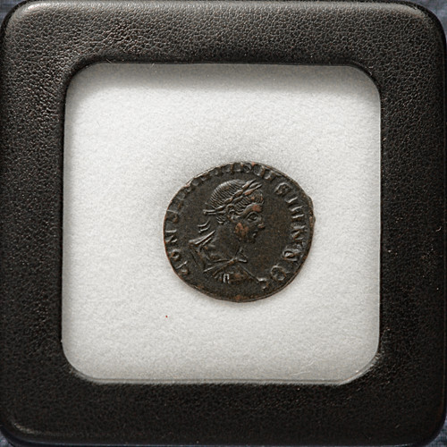 Roman Empire: Constantine the Great (AD 307–337) Bronze Follis – Mars Conservator