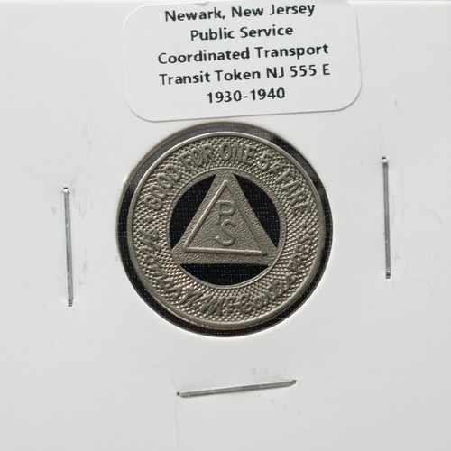 Newark, New Jersey Public Service Coordinated Transport Transit Token – NJ 555 E