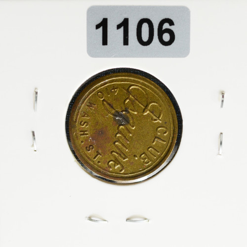 Portland, Oregon – Club Esquire 410 Wash. St. Trade Token