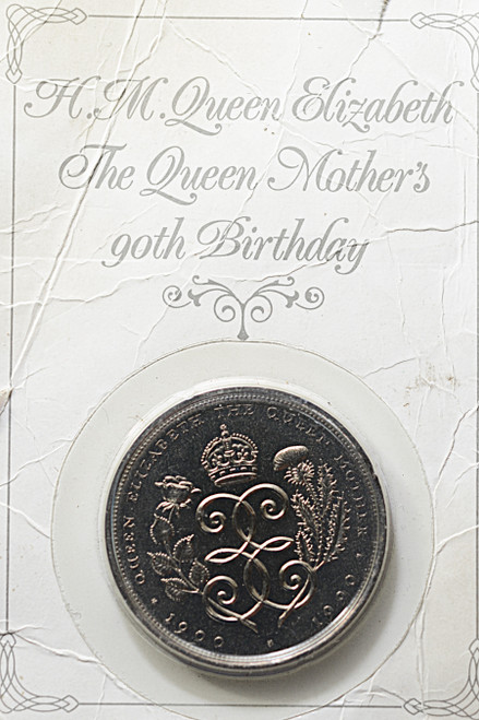 UK £5 Queen Mother Commemorative Coin – 1900–1990