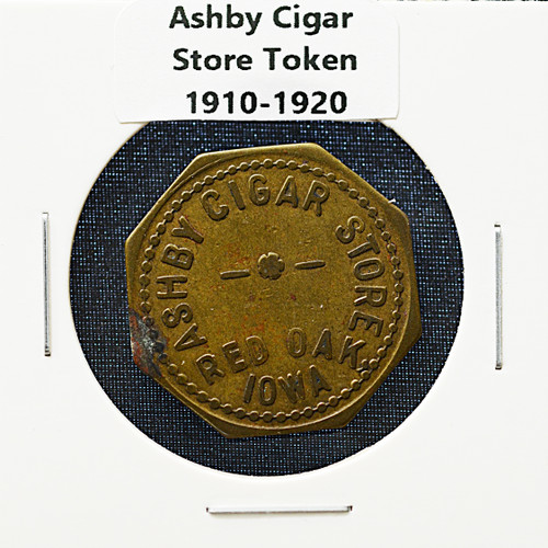 Red Oak, Iowa – Ashby Cigar Store 5¢ Trade Token