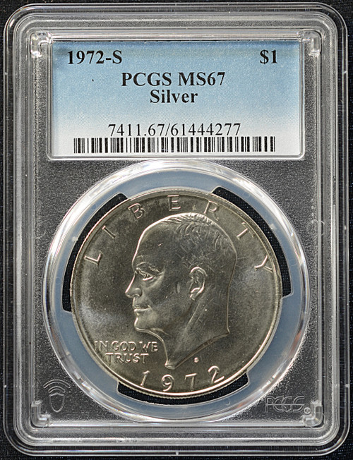1972-S Eisenhower Dollar – MS67 Silver