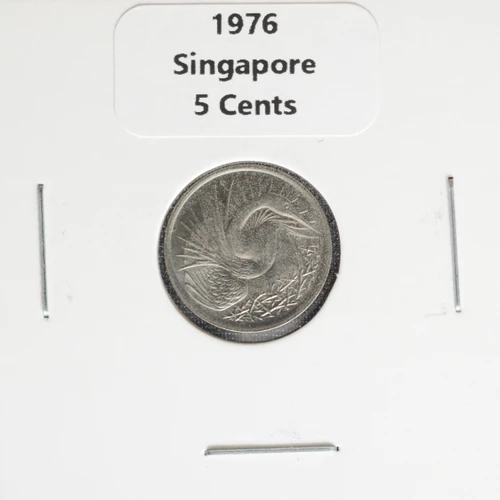 1976 Singapore 5 Cents Coin