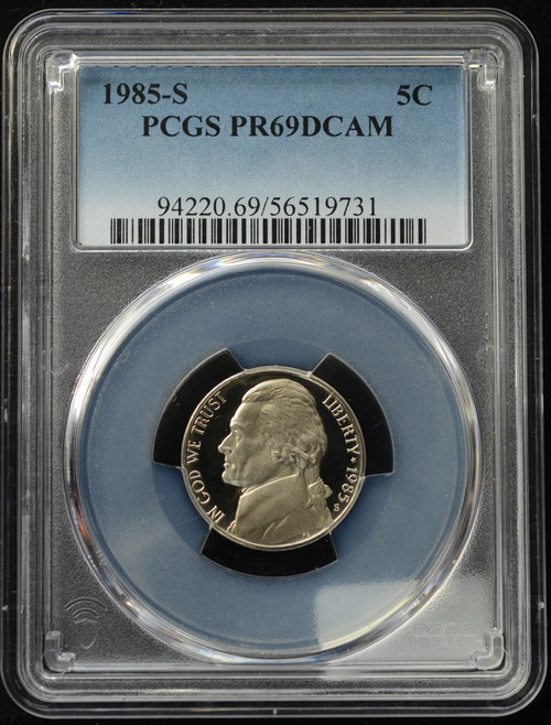 1985-S Jefferson Nickel – PCGS PR69DCAM – Proof