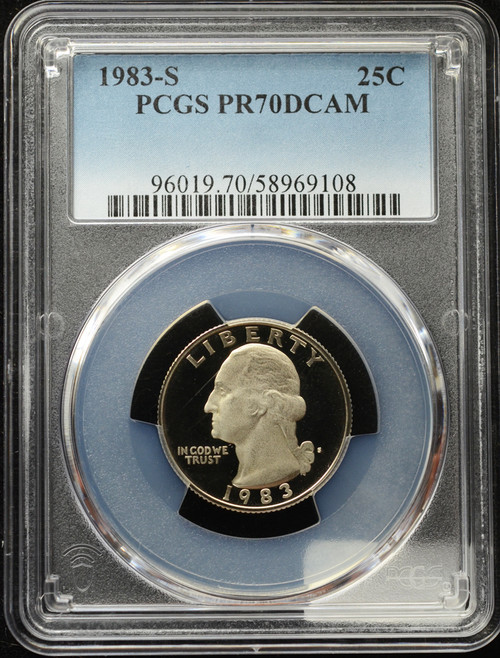 1983-S Washington Quarter — PCGS PR70DCAM