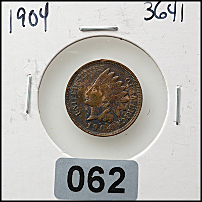 1904 Indian Head Cent – Very Good Condition (Environmental Surface Note)