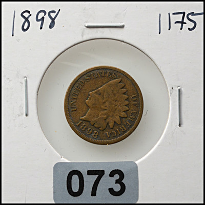 1898 Indian Head Cent – Worn Condition