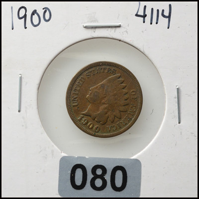 1900 Indian Head Cent – Worn Condition