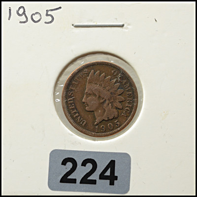 1905 Indian Head Cent – Worn Condition