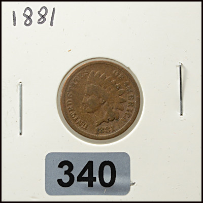 1881 Indian Head Cent – Worn Condition