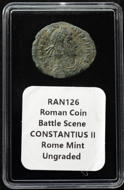 Roman Empire – Constantius II AE3 Bronze – FEL TEMP REPARATIO Type Soldier Spearing Fallen Horseman – Rome Mint AD 348–355