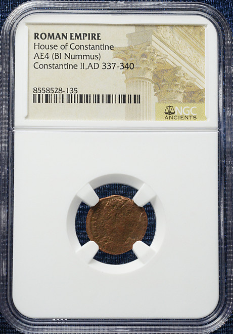 House of Constantine – Constantine II (AD 337–340) Roman Empire AE4 Nummus