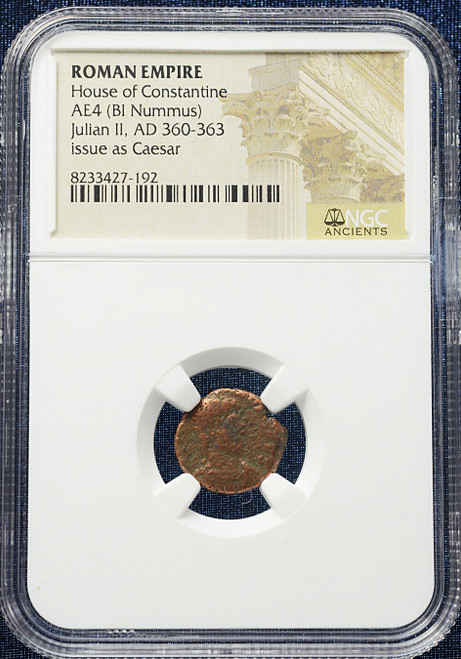 Julian II (AD 360–363) Roman Empire AE4 Nummus – House of Constantine