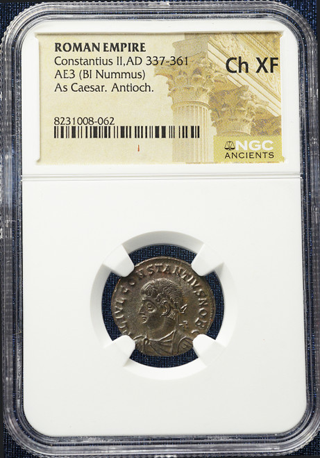Constantius II (AD 337–361) Roman Empire AE3 (BI Nummus) – Choice XF