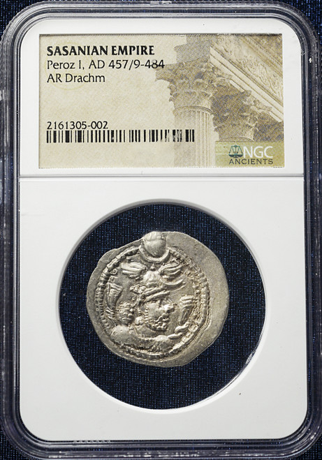Peroz I (AD 457/9–484) Sasanian Empire AR Drachm
