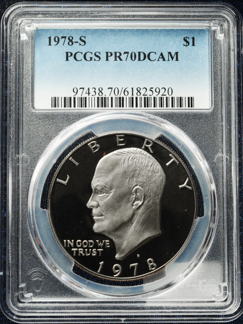 United States 1978-S $1 Eisenhower Dollar – PCGS PR70DCAM