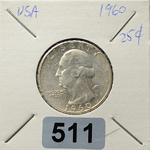 1960 Washington Quarter – Type B Reverse FS-901