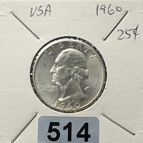 1960 Washington Quarter – Type B Reverse FS-901