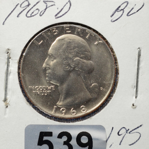1968-D Washington Quarter BU