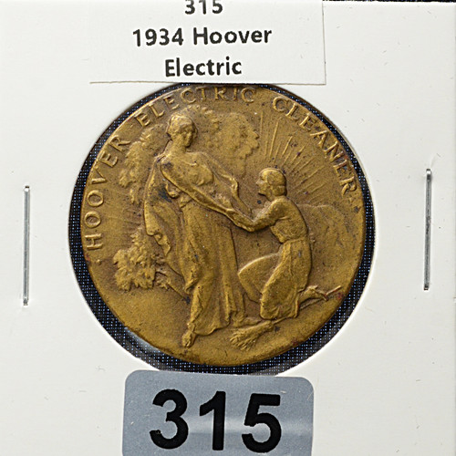 Hoover Electric Cleaner Century of Progress Medal 1934 – VF