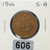 1944 United Kingdom 1/2 Penny – F
