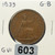 United Kingdom 1 Penny 1939 – VF