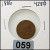 1886 Indian Head Cent (Type 1) – Heavily Worn / Good Condition