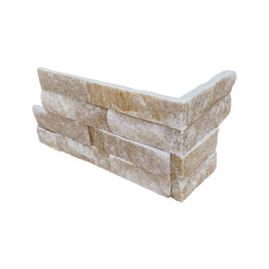 STACKED STONE – ROCKMOUNT NATURAL STONES - ARCTIC GOLDEN SPLITFACE LEDGER CORNER (SPLITFACE) | LPNLQARCGLD618COR