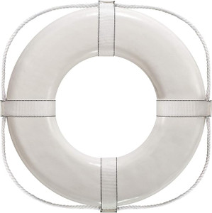 USCG Approved Life Ring - White | GW-24