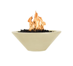 24" Cazo Powder Coated Fire Bowl | OPT-R24PCFOE12V-JAV-NG