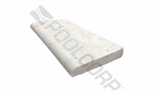 Shellstone 12"x24"x2" Sealed Bullnose Pool Coping - Tumbled | 532
