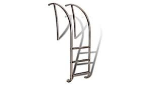 SR SMITH Ladder, 3-Step, Artisan Series, .065" Wall, 316 Stainless Steel | ART-1003-MG